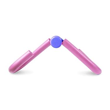 Imagem de Exercitador de coxa Track &Zone para treino na coxa e bumbum, perna, tonificador de braço/exercício de perna corpo fino, equipamento de fitness para casa, portátil (rosa)