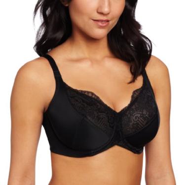 Imagem de Lilyette by Bali Enchantment Feminino 3 Seções com Renda Lattice, Preto, 40C