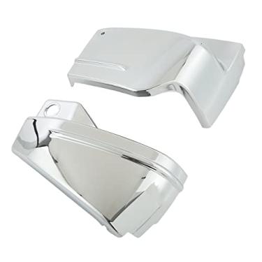 Imagem de V-Star 650 DragStar 650 XVS650 XVS650A Tampas de Carenagem Lateral da Bateria – Par de ABS de Substituição à Prova de Desgaste (Cromo)