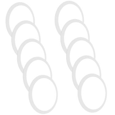 Imagem de Kit 10 Painel Plafon Led Embutir 18w Redondo Bivolt Luz Forte (Branco Quente)