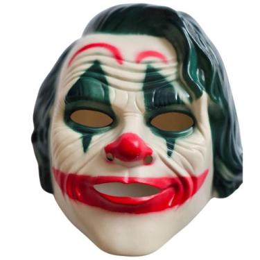 Imagem de Máscara Coringa joker Plástica palhaço Carnaval Halloween - sm decora