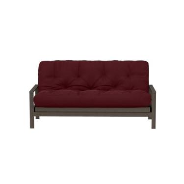 Imagem de Royal Sleep Products Colchão Futon de espuma Futon Factory de 30,5 cm – Tecido Borgonha Sólido – Tamanho Queen – Espumas Certificadas CertiPUR – Feito nos EUA – (Moldura não incluída)