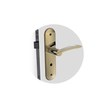 Imagem de Fechadura Soprano Horus Banheiro Reta ESP43 Antique Brass