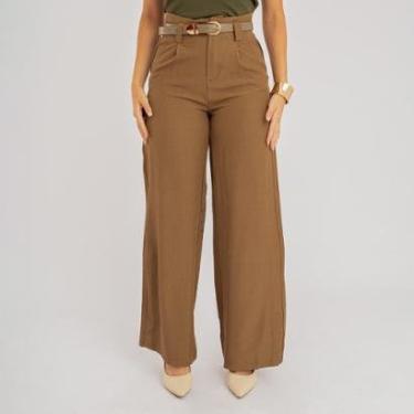 Imagem de Calça Susie Pantalona Com Cinto Feminina-Feminino