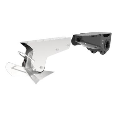 Imagem de Lewmar® Kit padrão de guincho de âncora de pontão Venta com rolo de arco fixo para ancoragem no convés, compatível com estilo arado, alimentação de 12 V, motor de 850 w, corda de 3 fios de 92 m,