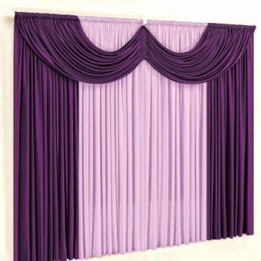 Imagem de Cortina Paris 2 Metros Para Varao Simples Em Malha Gel - Love Baby Enx