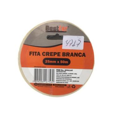 Imagem de Fita Crepe Branca Roadie Store 25mm X 50m Caixa - BESTFER
