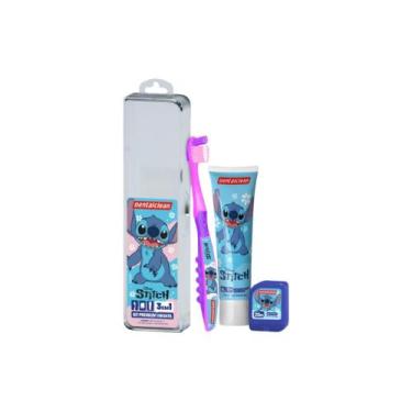 Imagem de Kit Premium Stitch Infantil Escova + Gel Dental + Fio Dental - Dentalc