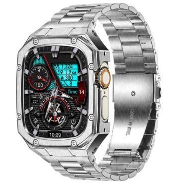 Imagem de Pulseira de Relógio BAITEYOU em Aço Inoxidável para Apple Watch