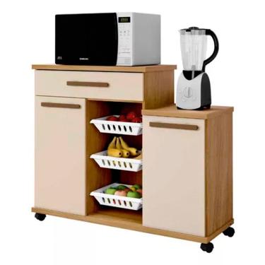 Imagem de Armário Fruteira 2 Portas 3 Cestos 1 Gaveta Teresina Arte Móveis