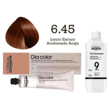 Imagem de Tonalizante Dia Color 6.45 Louro Escuro Acobreado Acaju + Emulsão Reve