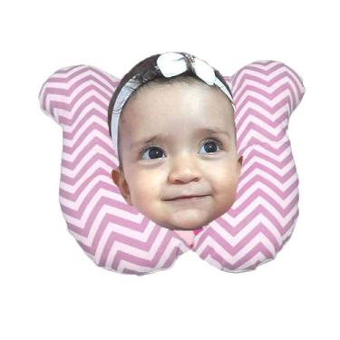 Imagem de Almofada Para Pescoço Com Apoio Cabeça Bebe Cadeirinha Chevron - HAPPY