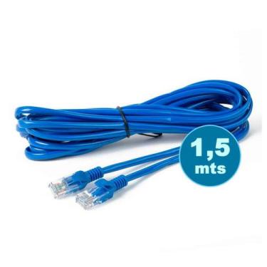 Imagem de Cabo Fio Internet Rede 1,5 Metros C/conector Nas Pontas Rj45 - NEWDAY