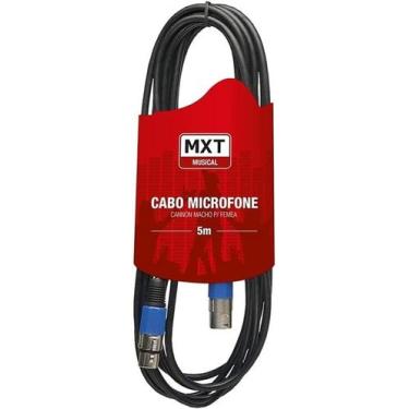 Imagem de Cabo Microfone Xlr Canon Macho E Fêmea Balanceado 5 Mts / MXT