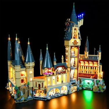 Imagem de Led Lighting Kit for Harry Potter Hogwart's Castle - Compatible with Lego 71043，Compatible with Lego Sets,NOT Included The Model Set,Enhances Display,Easy Installation,Wonderful Gift,Safe Materials