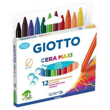 Imagem de Giz de Cera Giotto Maxi 12 Cores