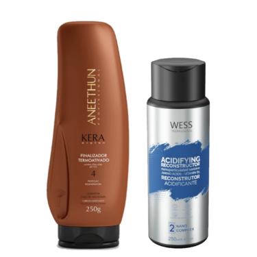 Imagem de Aneethun Finalizador Kera System250g + Wess Nano Passo 2 -250ml