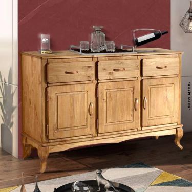 Imagem de Aparador Rústico Grande 3 Portas 3 Gavetas Mel Shop jm