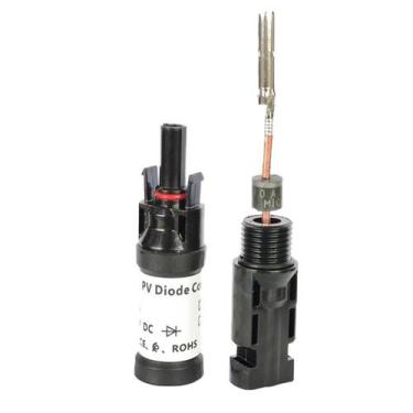 Imagem de Kit 50 Conector MC4 Diodo 30A Anti Reversão Energia Solar - Snaterm