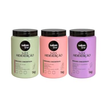 Imagem de Salon Line, SOS Hidratação, Cronograma Capilar, Somente a Máscara Capilar Bio-Recostrução Não é Vegana - Para Cabelos Ondulados, Cacheados e Crespos, 1 kg