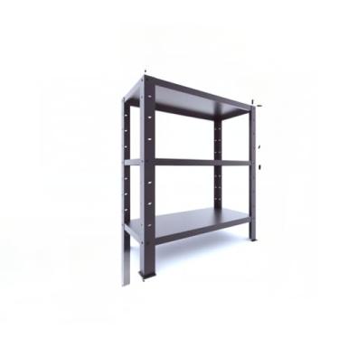 Imagem de Prateleira Armário Estante De Aço Multiuso 60 Cm 5 E 6 Divisória(68 Cm 3 Divisórias Preta)