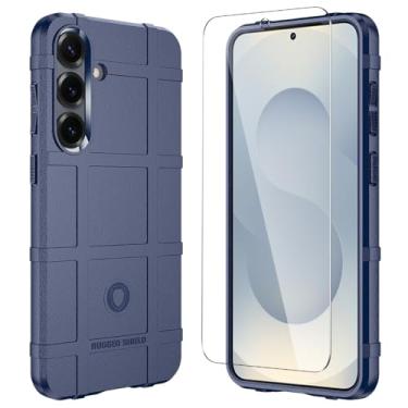 Imagem de LABILUS Rugged Shield Capa protetora tática tática de TPU à prova de quedas de 2,4 m compatível com Galaxy S25+ (6,7 polegadas) - azul marinho