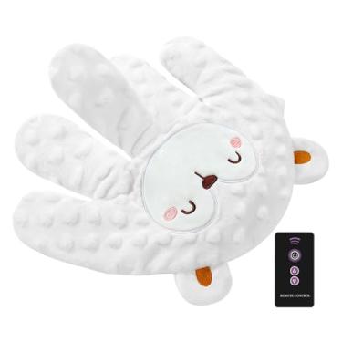 Imagem de Máquina de dar tapinhas para bebês para dormir,Baby Patter dormir | 3 modos bebê acariciando brinquedo bebê palma | Travesseiro de mão elétrico macio, chupeta,
