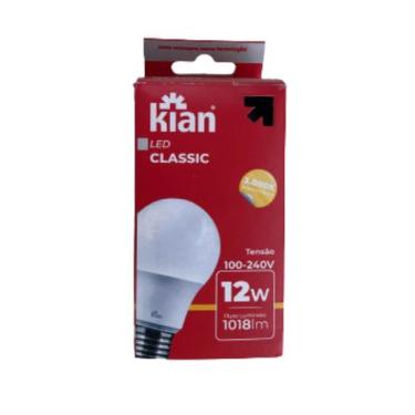 Imagem de Lampada LED Economica 12w Luz Amarela Iluminação Interior - Kian