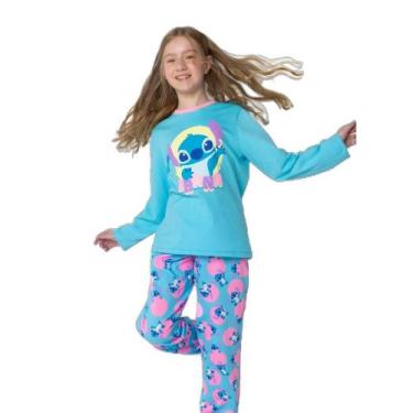 Imagem de Pijama Manga Longa Algodão Menina Teen Stitch - Puket, 8