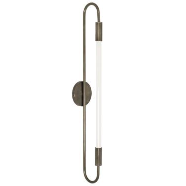 Imagem de Arandela Plafon Parede Teto Sabre Tubular Quarto Bronze T8