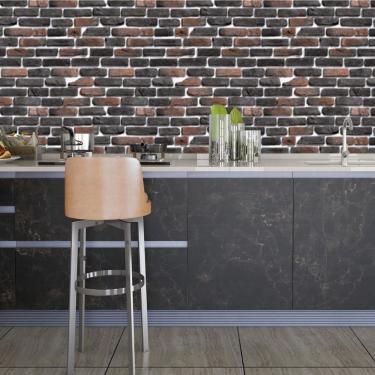 Imagem de Papel De Parede Adesivo Tijolo Lavável Sala Quarto Cozinha