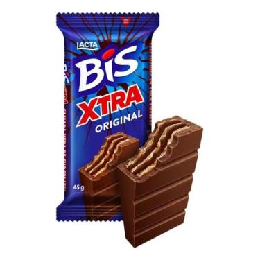 Imagem de Kit c/ 2 Lacta Bis Xtra wafer chocolate 45g
