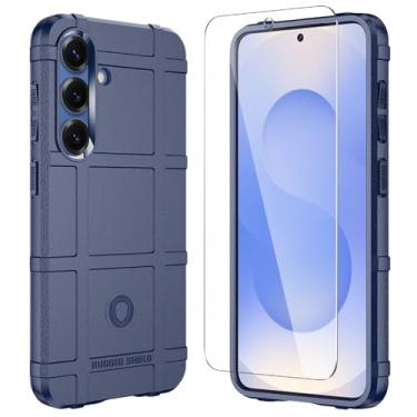Imagem de LABILUS Rugged Shield Capa protetora tática tática de TPU à prova de quedas de 2,4 m compatível com Galaxy S25 (6,2 polegadas) - azul marinho