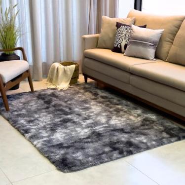 Imagem de Tapete Peludo 3,00x2,00 Novo Para Sala Quarto Cozinha Felpudo (Cinza Mesclado, 300x200)