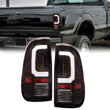Imagem de Conjunto de lanterna traseira adequado para Ford F250 F350 F450 2008-2016 Super Duty, LED, lado esquerdo do motorista e lado direito do passageiro