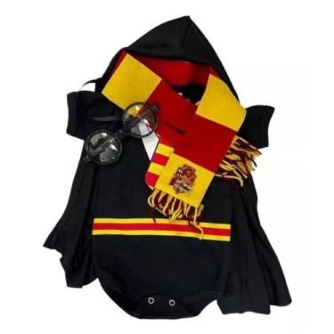 Imagem de Body bebe Fantasia Harry Porter kit completo - Md stylle, P