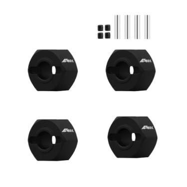 Imagem de NMNRC 6061 Alum 4Pcs Wheel Hub Hex for 1/16 Mini Maxx Minimaxx 4WD RTR RC Car Upgrades Part Black