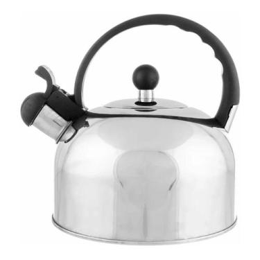 Imagem de Chaleira Apito 2 Litros Aço Inox Indução 3545 Mimo Style