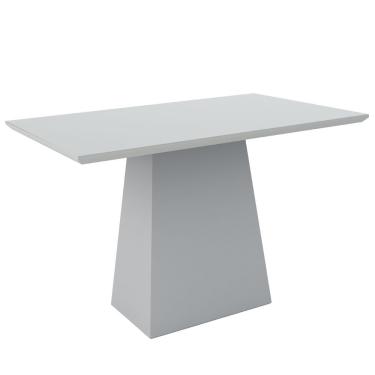 Imagem de Mesa De Jantar 4 Lugares Tampo de Madeira com Vidro 1,20m