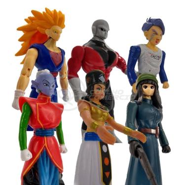 Imagem de Kit 6 Bonecos Dragon Ball Vegetto Jiren Trunks Kaioshin