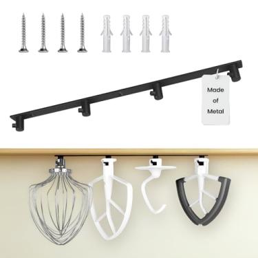 Imagem de Ganchos de pendurar compatíveis com a pá misturadora KitchenAid, suporte de metal para acessórios e acessórios de auxílio de cozinha