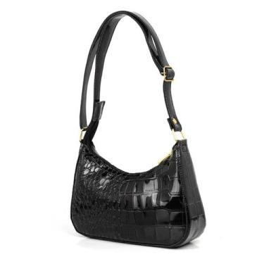 Imagem de Bolsa Feminina Clutch Pequena Alça de Ombro Shoulder Bag Verniz Lançam