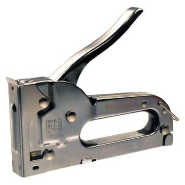 Imagem de Grampeador profissional tapeceiro lona mdf sofa madeira e tecidos de 4