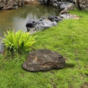 Imagem de WeiLaiKeQi artificial realista leve ornamento de PU arenito paisagem textura natural para casas quintal quadrados decoração jardim, Style C