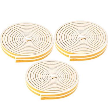 Imagem de MUNEFE 3PCS 5m Tripção climática da porta da janela, tira de vedação de auto -adesivo à prova de som para vedação da janela da moldura da porta