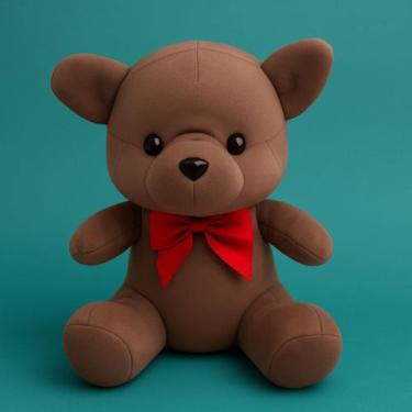 Imagem de Ursinho Bege De Pelúcia Decoração Enfeite Imediato 2 Unidades - Luma_a