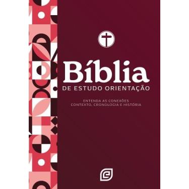 Imagem de Bíblia De Estudo Orientação - Capa Red Minimal - Versão Nvi 2001 (Nova