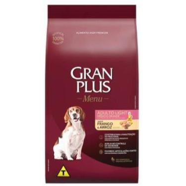 Imagem de Racao gran plus menu light cao adulto porte medio/grande 3kg, ROXO, 3