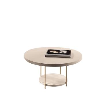 Imagem de Mesa de Centro Redonda Zentral Pés em Aço-EdeCasaMoveis