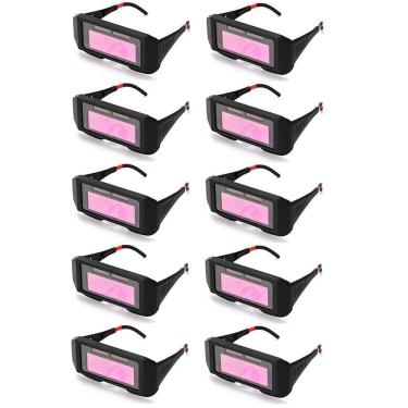 Imagem de Oculos De Solda Solar Kit 10 Unidades Epi Soldador Eletrodo Anti Reflexo